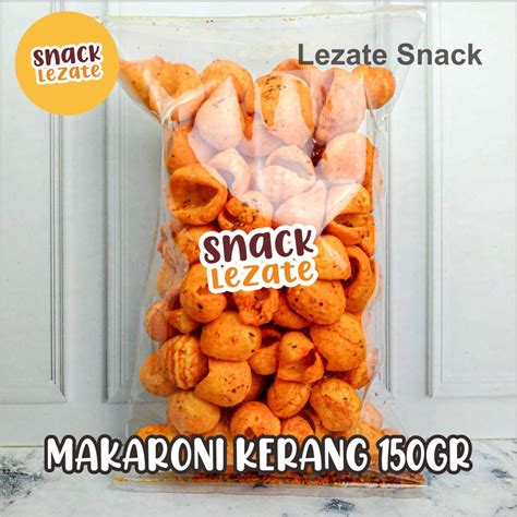 Jual Makaroni Kerang Pedas Gr Murah Kerupuk Keong Pedas Daun Jeruk