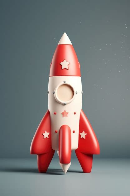 Free Ai Image View Of 3d Space Rocket Model