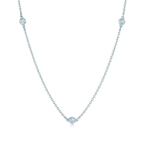 elsa peretti diamonds   yard necklace  sterling silver
