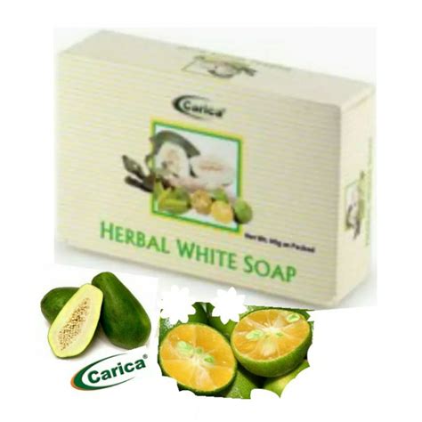 Carica Herbal White Soap Bar Soap Body Soap 90g As Box Lazada Ph