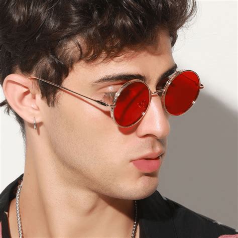 Unisex Retro Metal Round Shape Fashion Uv Protection Sunglasses