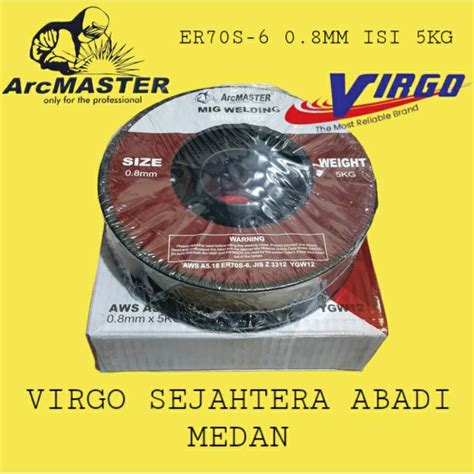 Jual ER70S 6 5KG KAWAT LAS MIG CO2 WIRE 0 8MM ISI 5 KG MILD STEEL