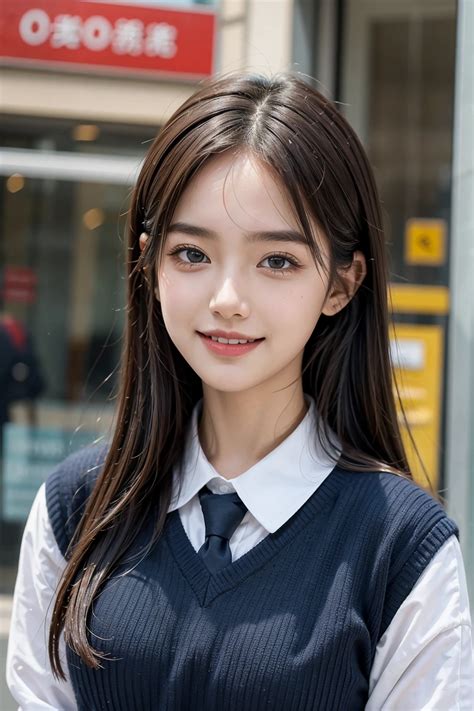 Babe Asian Babe Uniform Cosplay Photography Created With SeaArt AI