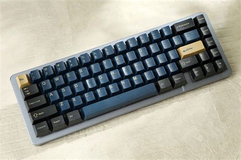 Drop Redsuns Gmk Blue Samurai Custom Keycap Set Doubleshot Abs
