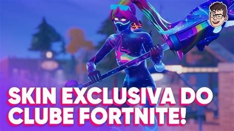 GalÁxia Skin Exclusiva Do Clube Fortnite De Dezembro Fortnite Youtube