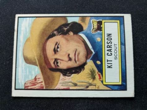 1952 Topps Look N See Card 53 Kit Carson Scout Vgex Eur 1674