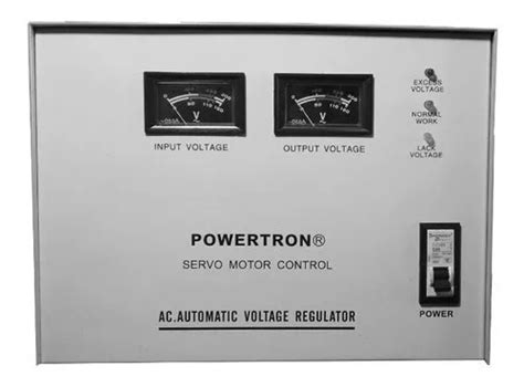 Regulador De Voltaje Kva Volts Marca Powertron Blanco