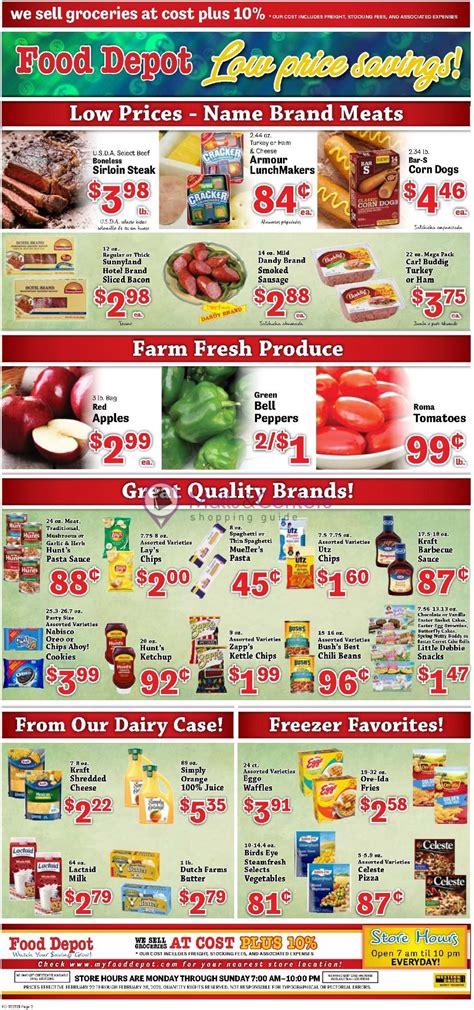 Food Depot Weekly Ad - sales & flyers specials - MallsCenters