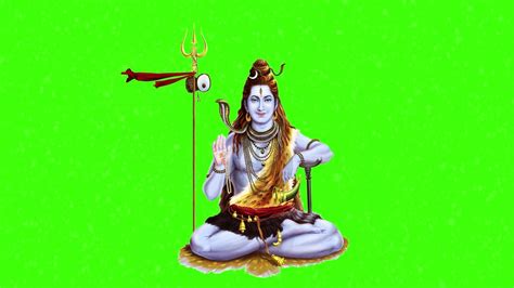 Lord Shiva Green Screen Animated Background Devotional Video Youtube