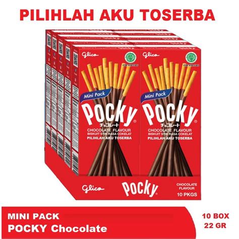 Jual Glico Pocky Mini Pack Chocolate Cokelat Harga Per Box