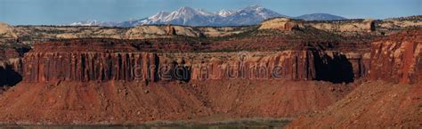 Sandstone Cliffs and Mountains Stock Photo - Image of southwest, creek: 2199264