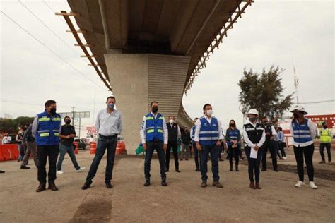 Luis Nava Y Pancho Dom Nguez Supervisan Obra Del Viaducto Poniente Se