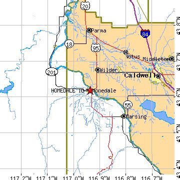 Homedale Idaho Map