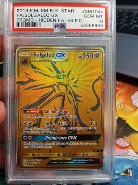 Solgaleo Gx Sm104a Pokemon Gx Sm Sm Black Star Promo Mint