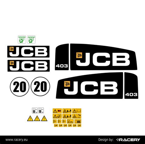 Naklejka Na Jcb Aufkleber Decals Racery Eu