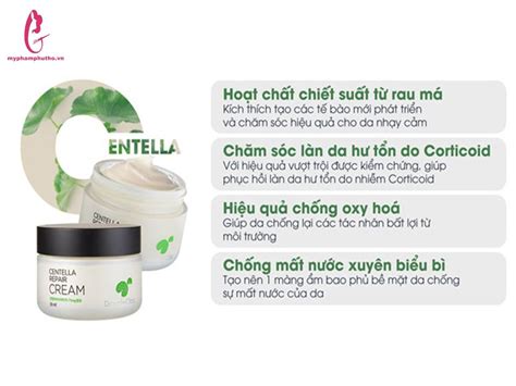 Kem D Ng Rau M Goodndoc Centella Repair Cream Myphamphutho Vn