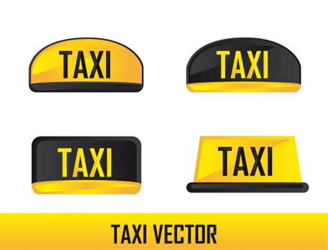 Letrero Taxi Imágenes Vectoriales Gráfico Vectorial De Letrero Taxi