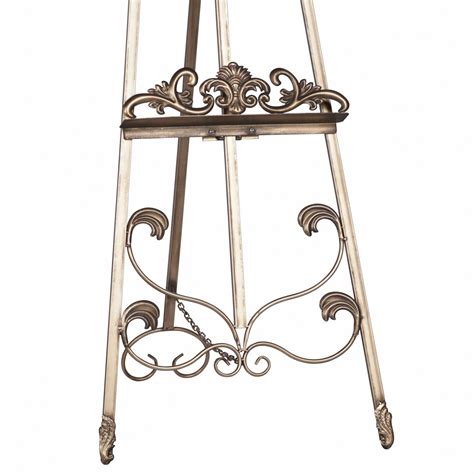 French Style Antiqued Gold Metal Easel Furniture La Maison Chic