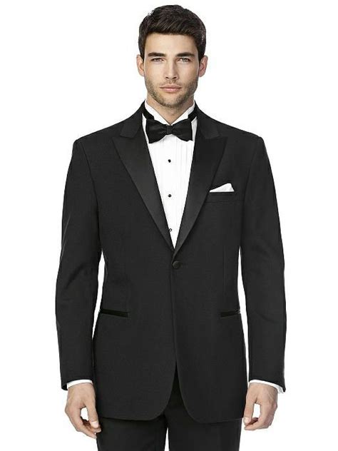 Peak Collar Tuxedo Jacket The Edward By After Six Black The Dessy