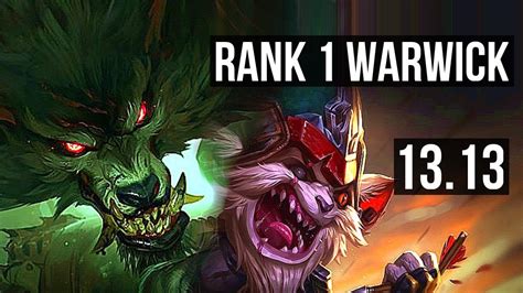 WARWICK Vs KLED TOP Rank 1 Warwick 20 2 11 7 Solo Kills