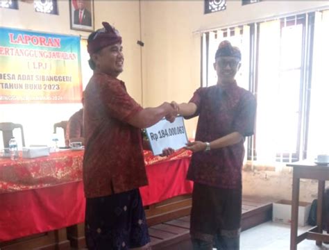 Lpd Desa Adat Sibanggede Raih Sukses Di Tahun Buku Kontribusi