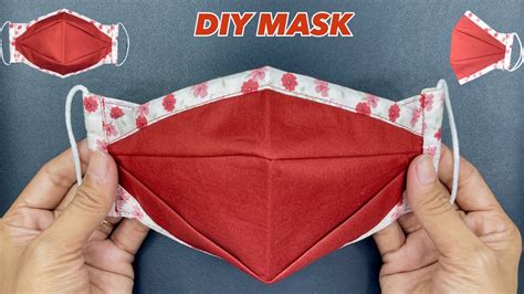 5 Minutes NEW Breathable Fabric Face Mask NO Pattern How To Make A