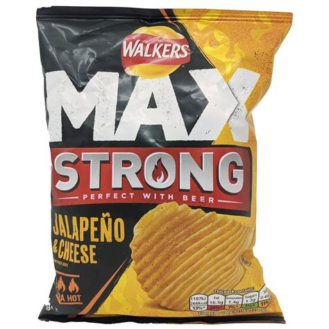 Walkers Max Strong Jalapeno And Cheese 50g Blightys British Store