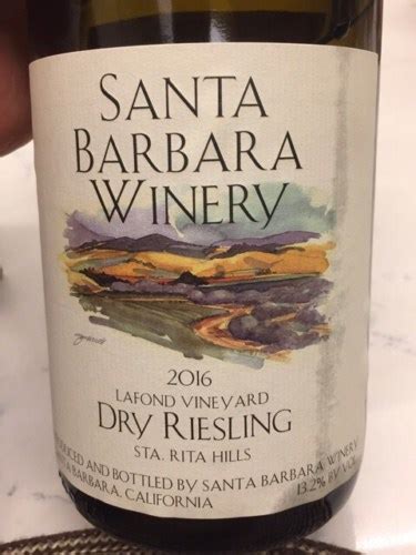 Santa Barbara Winery Lafond Vineyard Dry Riesling Vivino Us