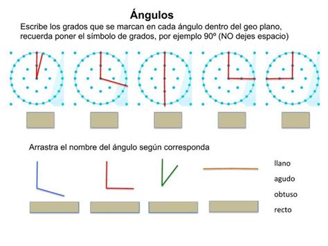 Actividad interactiva de Clasificación de ángulos para 5º Puedes hacer