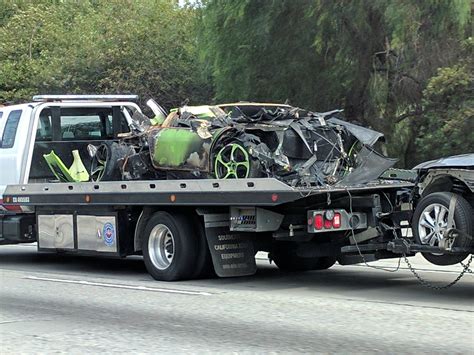 Toasted Lamborghini Murcielago Taken To Its Grave after Newport Beach