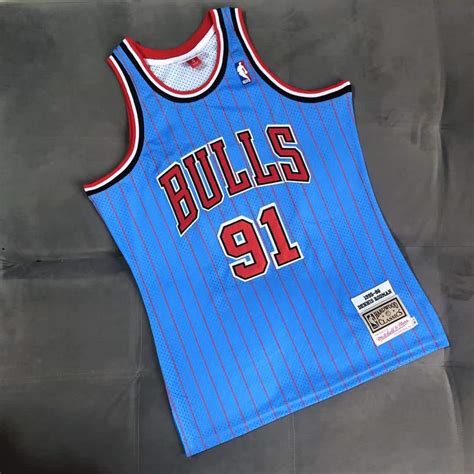 Dennis Rodman Number Jersey Chicago Bulls Inspired Chicago Bulls