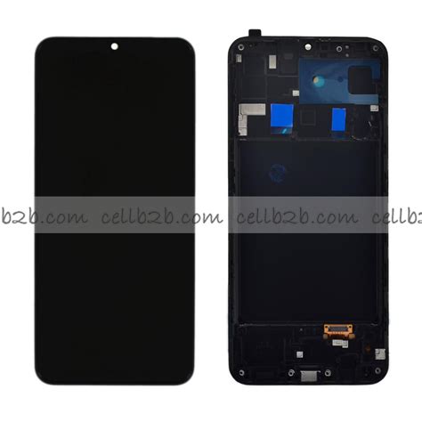 Pantalla Samsung Galaxy A20 A205F OLED Negra Con Marco Completa CELLB2B