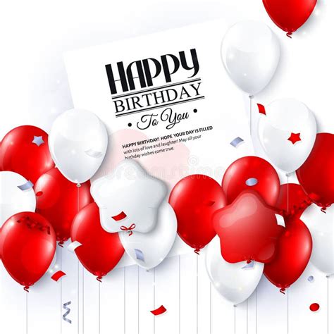 Dirigez La Carte D Anniversaire Avec Des Ballons Confettis Et