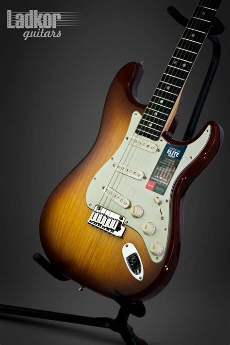 Fender American Elite Stratocaster Tobacco Sunburst Ash Body Ebony