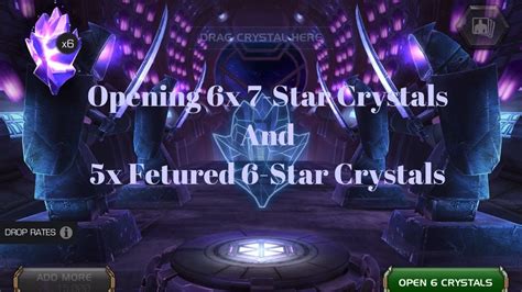 Opening 6x 7 Star Crystals And 5x Featured 6 Star Crystalsmcoc Youtube