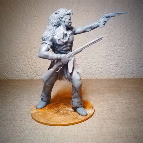 3D Printable Native American Wolf Warrior By Rudolf Arendt