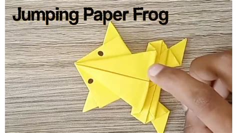 How To Make Jumping Paper Frog🐸 Kz Wyh Jumping Paper Frog Diy