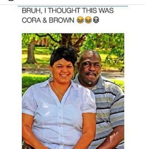 A Man And Woman Are Smiling For The Camera With Text That Reads Bruh