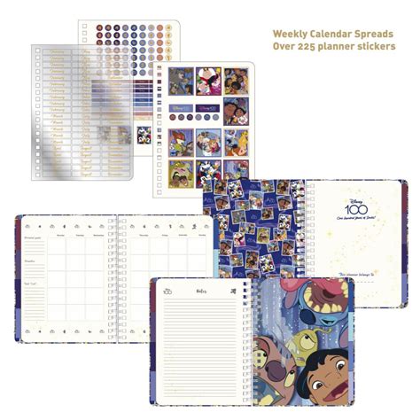 DISNEY Undated Weekly Planner Calendar Dividers Stickers