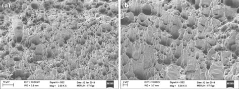 Sem Micrograph Of The Fracture Surface Of Welded Joint After Tensile