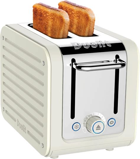 Dualit Architect 2 Slice Toaster Stainless Steel With Canvas White