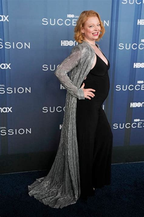 Sarah Snook Reveals Pregnancy At Succession Series Four Premiere