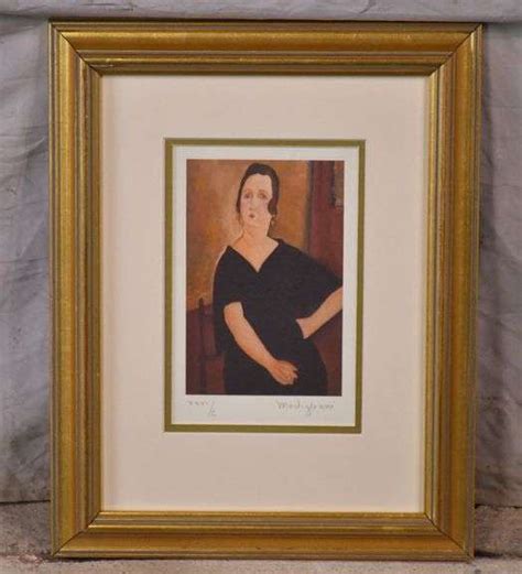 Small signed limited edition framed print Madame Amédée by Amedeo