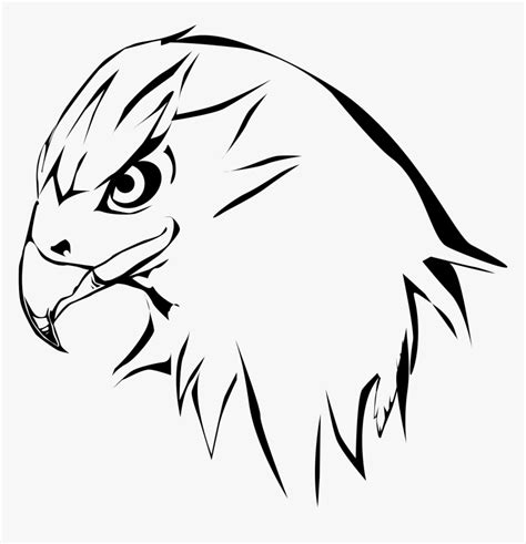 Hawk Png Black And White Clip Art Hawk Transparent Png Transparent