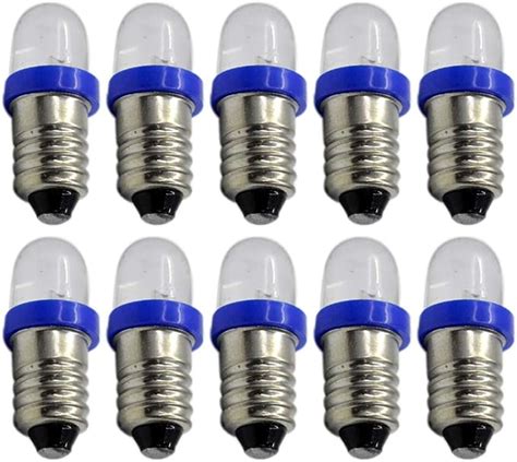 Ruiandsion Pcs Led Flashlight Bulbs V E Led Bulb Mini Lamps White