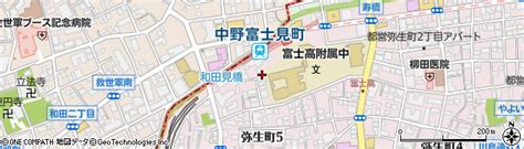 東京都中野区弥生町5丁目22 2の地図 住所一覧検索｜地図マピオン