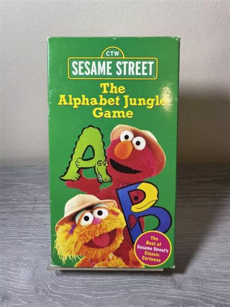 SESAME STREET The Alphabet Jungle Game VHS 1998 Rare EUR 10 33