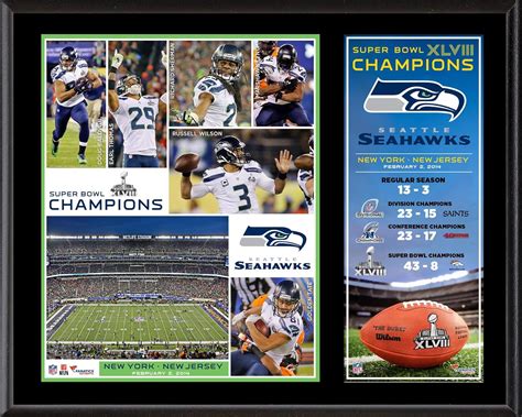 Seattle Seahawks Super Bowl Xlviii Champions Sublimated 12