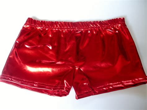 Shiny Metallic Wet Look Plain Hot Pants Shorts EBay