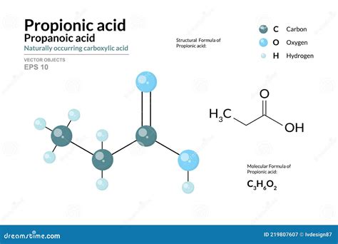 Structural Formula Of Propanoic Acid